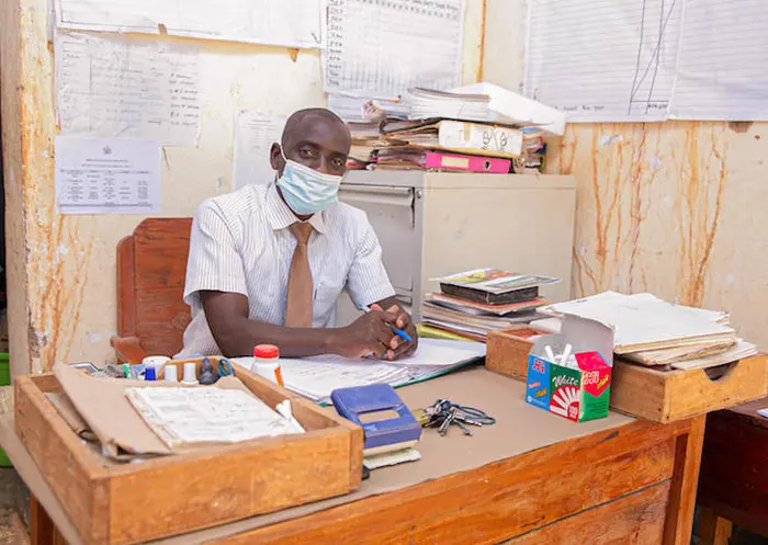 Steven Hembe Munthali, deputy head teacher at UNICEF-supported Luwambaza primary school in northern Malawi. 