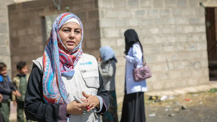 Dr. Nuzhat Rafique, UNICEF health manager, describes the need to strengthen community health networks and primary health care facilities in Yemen after five years of war.