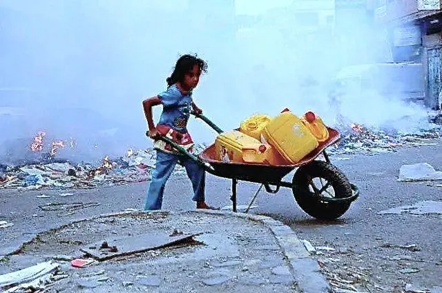 War, deep wells and lack of fuel for pumps have left about 20 million people without enough water. 