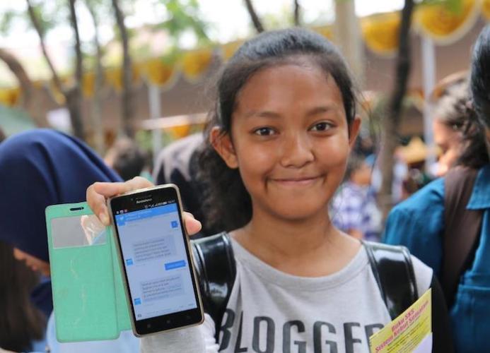 In Indonesia, the government teamed up with UNICEF to poll young people about their understanding of COVID-19 risks and prevention using the U-Report mobile platform.