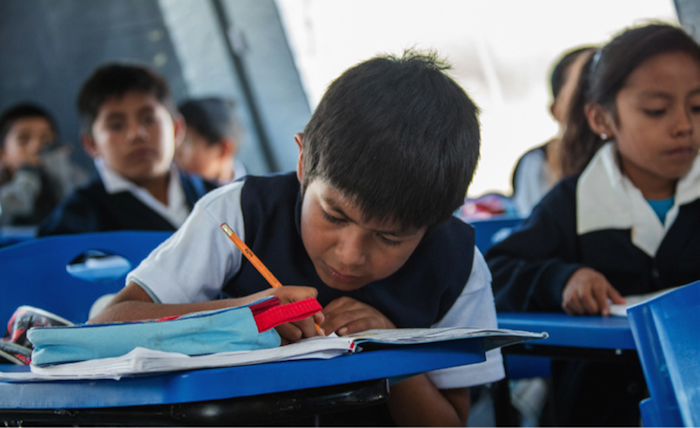After two earthquakes struck Mexico in September 2017, UNICEF helped created temporary learning spaces for children whose schools had been damaged or destroyed.