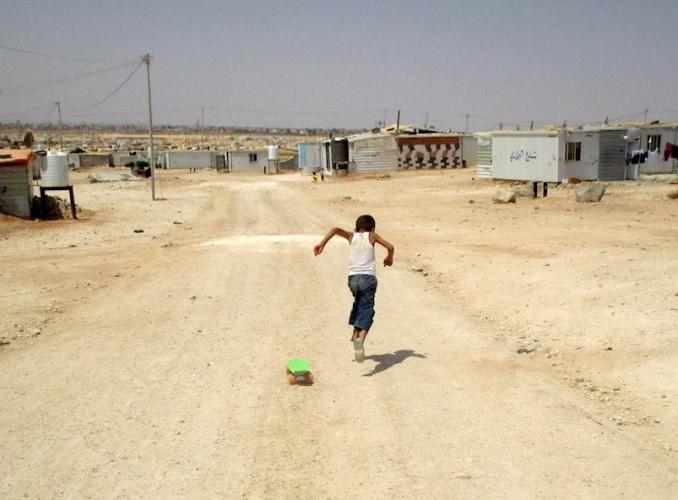 Za'atari refugee camp in Jordan