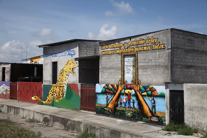 Murals at the Guatemala-Mexico border offer hope to migrants seeking safety and a better life.