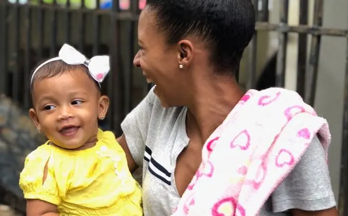 Yovanieli, 9 months, with her mother Gloria Marie, 21, from Playitas, Puerto Rico