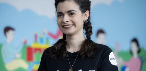 Newly appointed UNICEF Ambassador Aria Mia Loberti