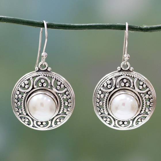 'Pearls of Harmony' Dangle Earrings